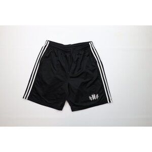 Vintage Y2K 2001 WWF Wrestling Mens Size Large Striped Triple H Shorts Black